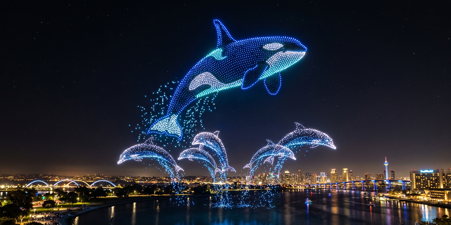 BREAKING: SeaWorld San Diego Approves 1,000-Drone Shows — Coastal Commission Greenlights Mission Bay