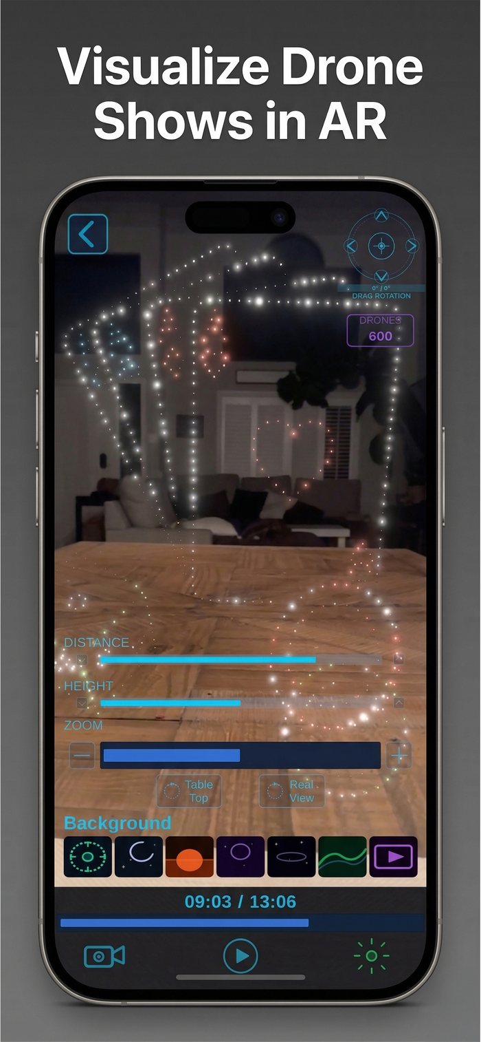 SkyRender — visualize drone shows in AR