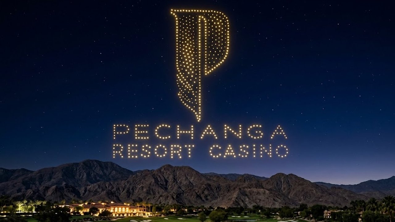 Pechanga Casino drone light show, Creative Skies corporate event brand activation